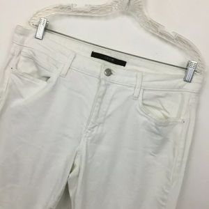 Joe's Jeans Skinny Bootcut size 33 white denim jeans